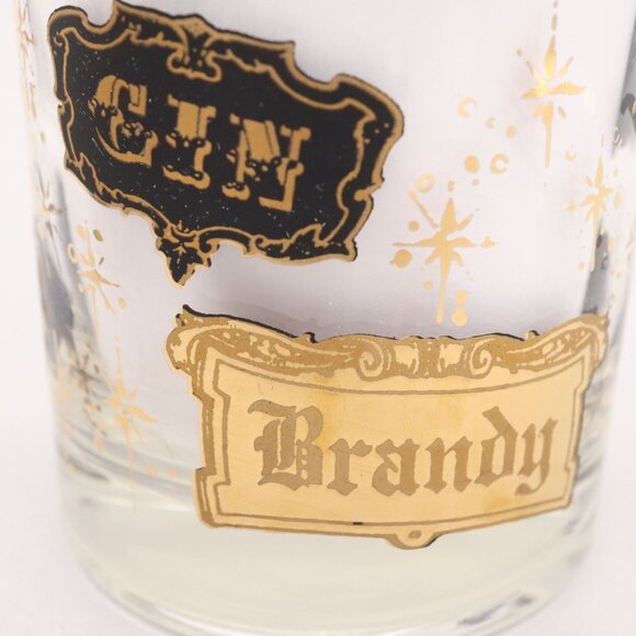 4 West Virginia Glass Co. Liquor Labels Double Old Fashioned Glasses Vtg MCM - Picture 16 of 16